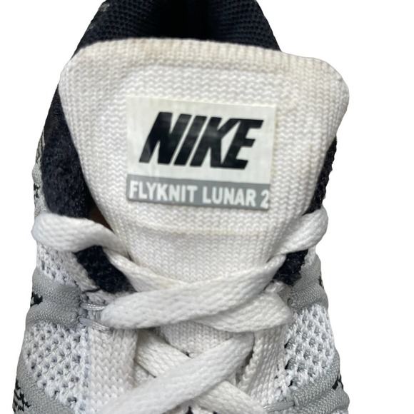 Nike Flyknit Lunar 2 Trainer White/Wolf Gray Sneaker - Women's Size 8 - Picture 7 of 12